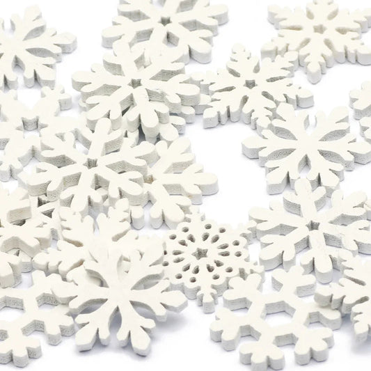 Delicate Wooden Snowflake Decor - Fesara