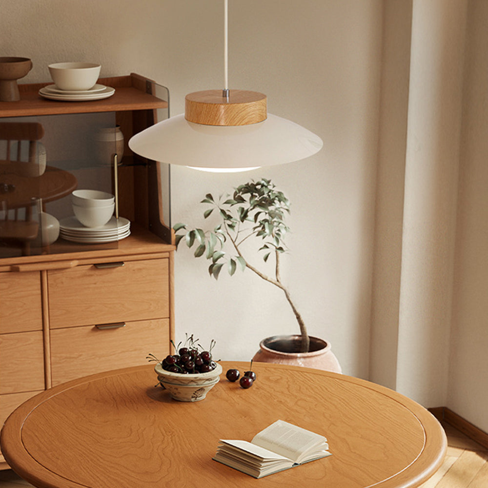 Unique Asian Inspired Rice Bowl Pendant Lamp