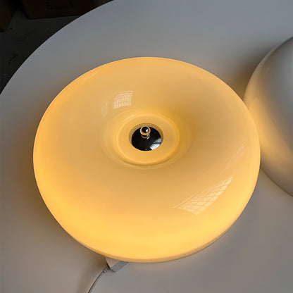 Soft White Glass Semi Flush Ceiling Light Fixture