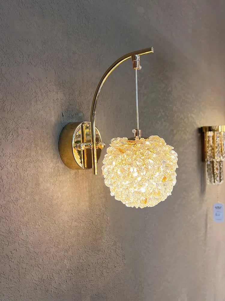 Elegant Crystal Wall Light Fixture