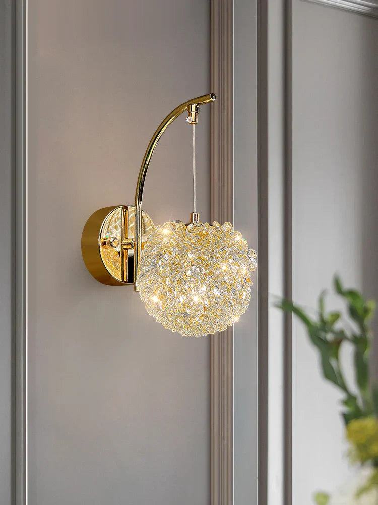 Elegant Crystal Wall Light Fixture