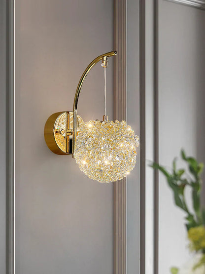 Elegant Crystal Wall Light Fixture