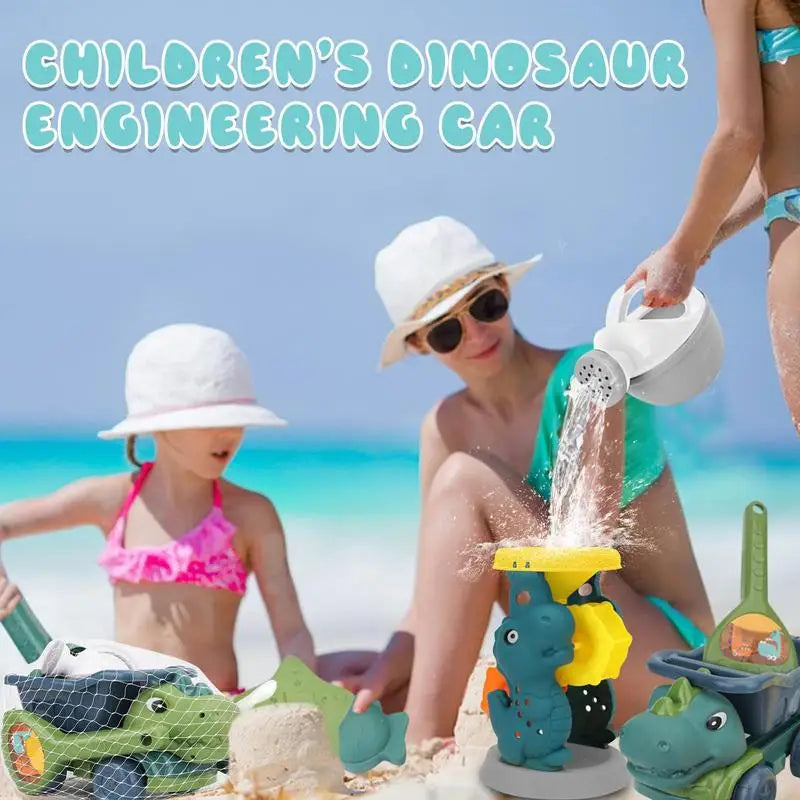 Dino Beach Play Set for Kids Sand Fun Outdoor Toy