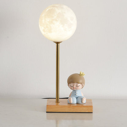 Unique Moon Shaped LED Table Lamp