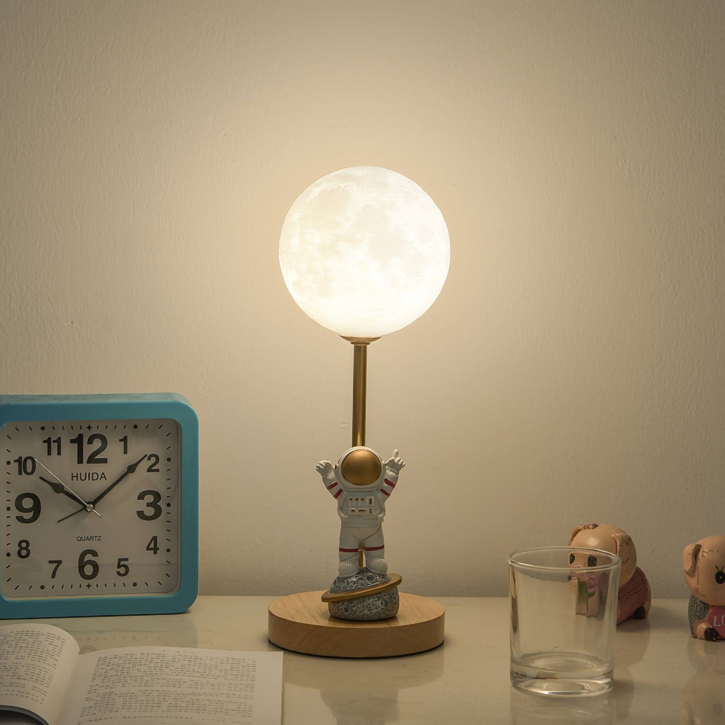 Unique Moon Shaped LED Table Lamp