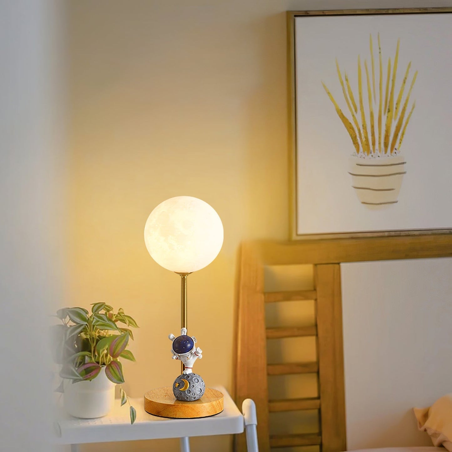 Unique Moon Shaped LED Table Lamp