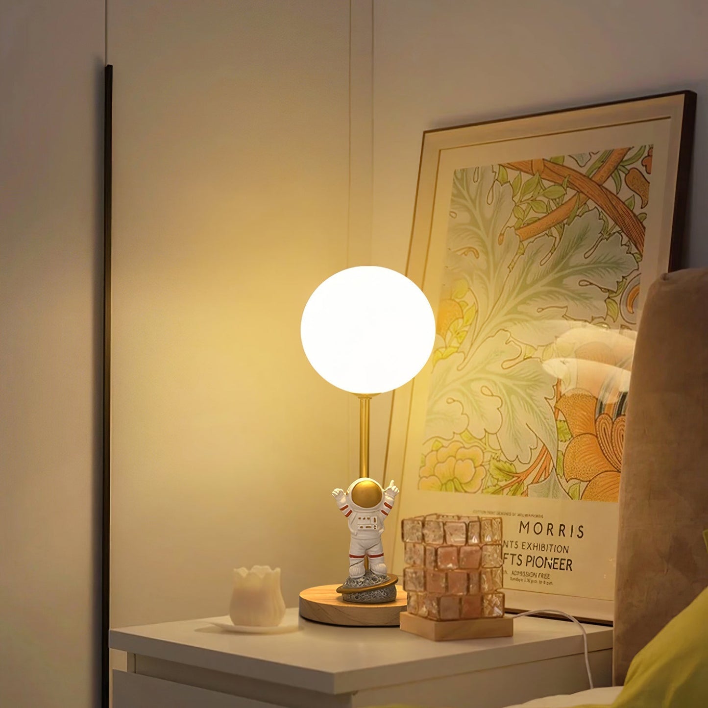 Unique Moon Shaped LED Table Lamp