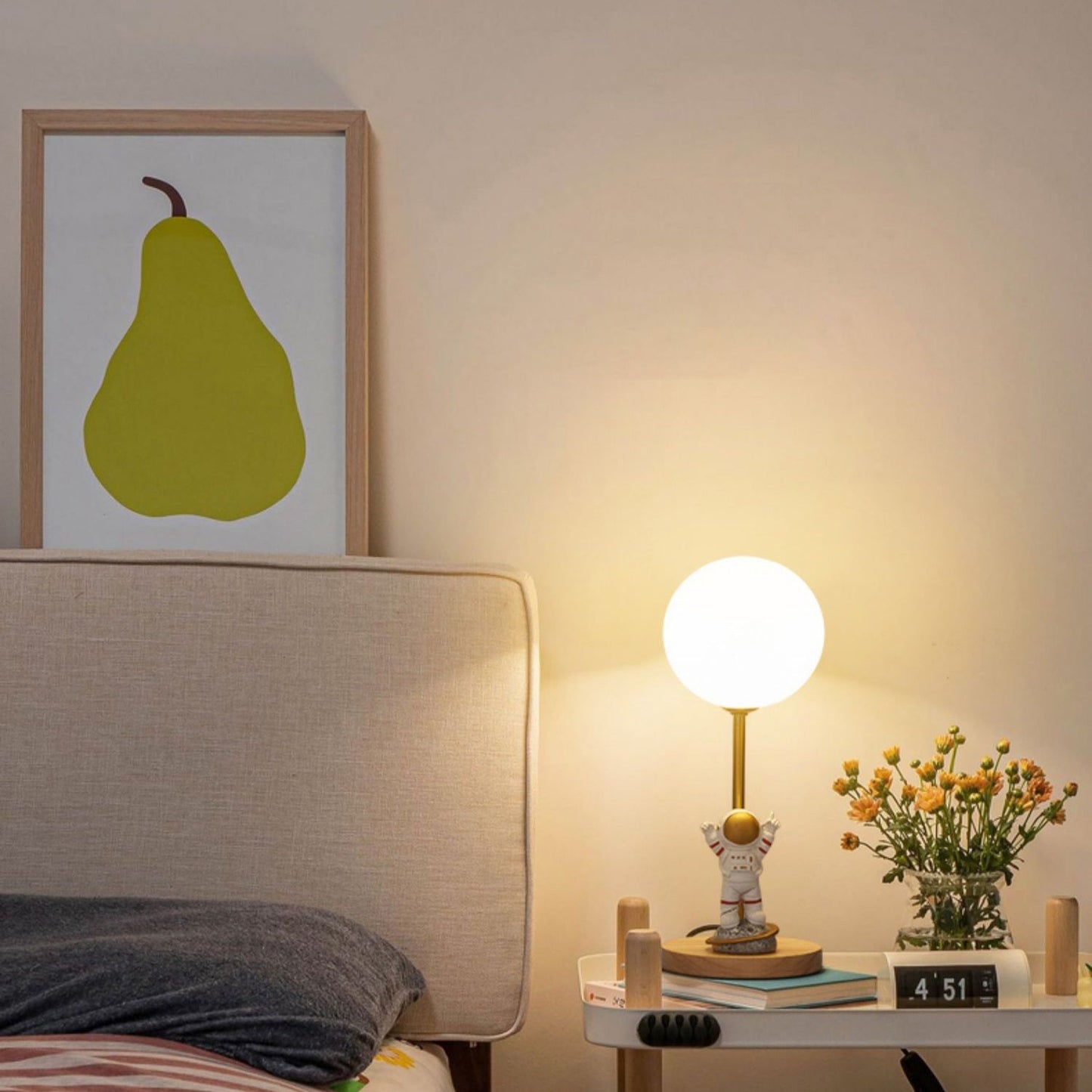 Unique Moon Shaped LED Table Lamp
