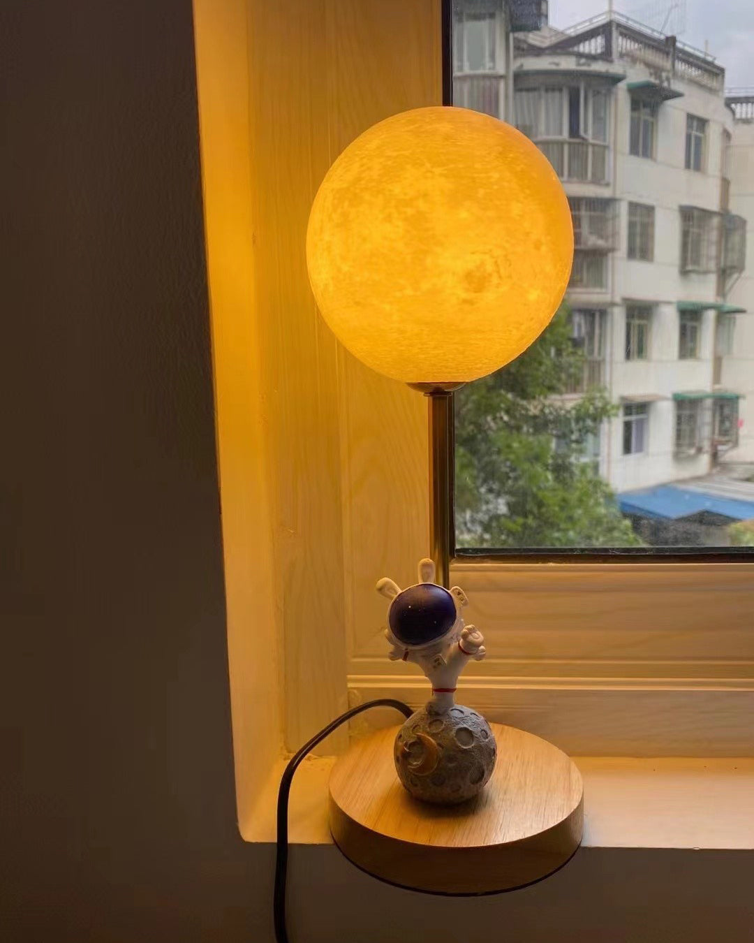Unique Moon Shaped LED Table Lamp