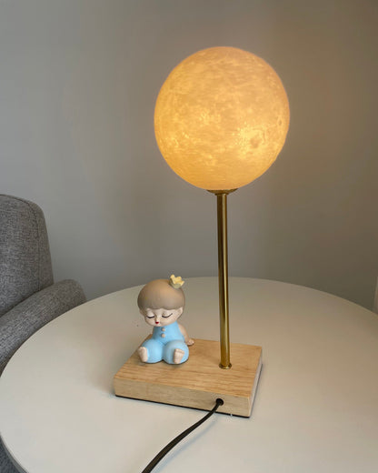 Unique Moon Shaped LED Table Lamp