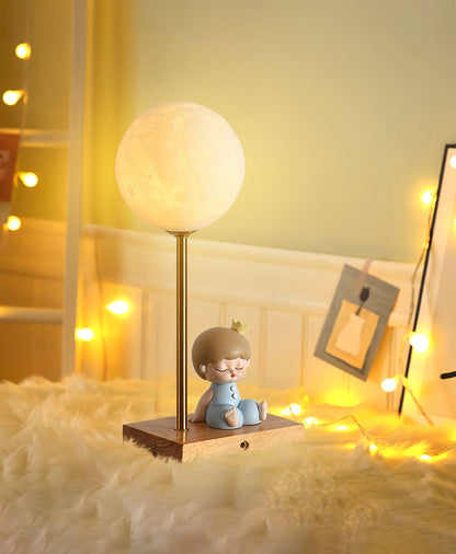 Unique Moon Shaped LED Table Lamp