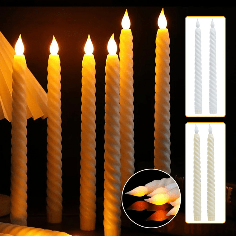 Realistic 3D LED Holiday Candles