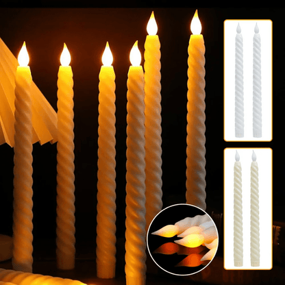 Realistic 3D LED Holiday Candles