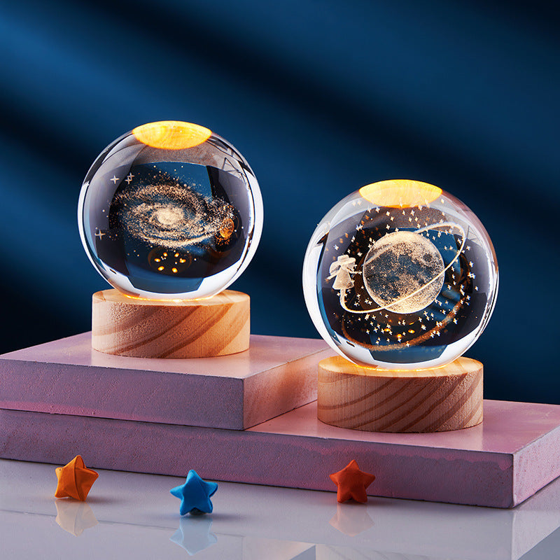 Colorful 3D LED Night Light with Cosmic Effect