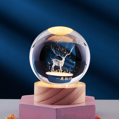 Colorful 3D LED Night Light with Cosmic Effect