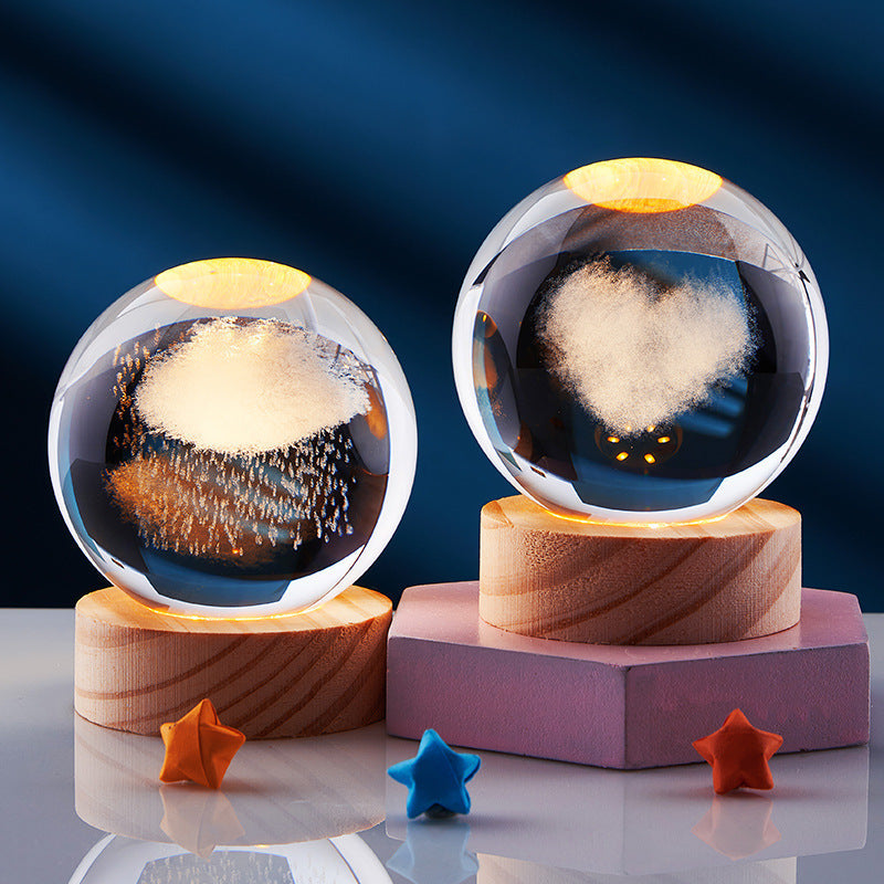 Colorful 3D LED Night Light with Cosmic Effect