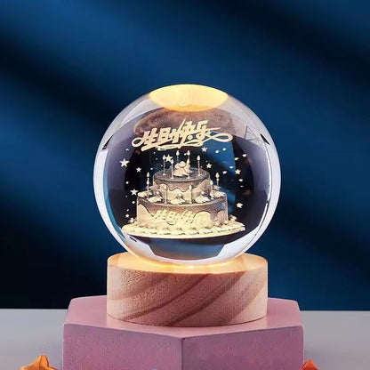Colorful 3D LED Night Light with Cosmic Effect