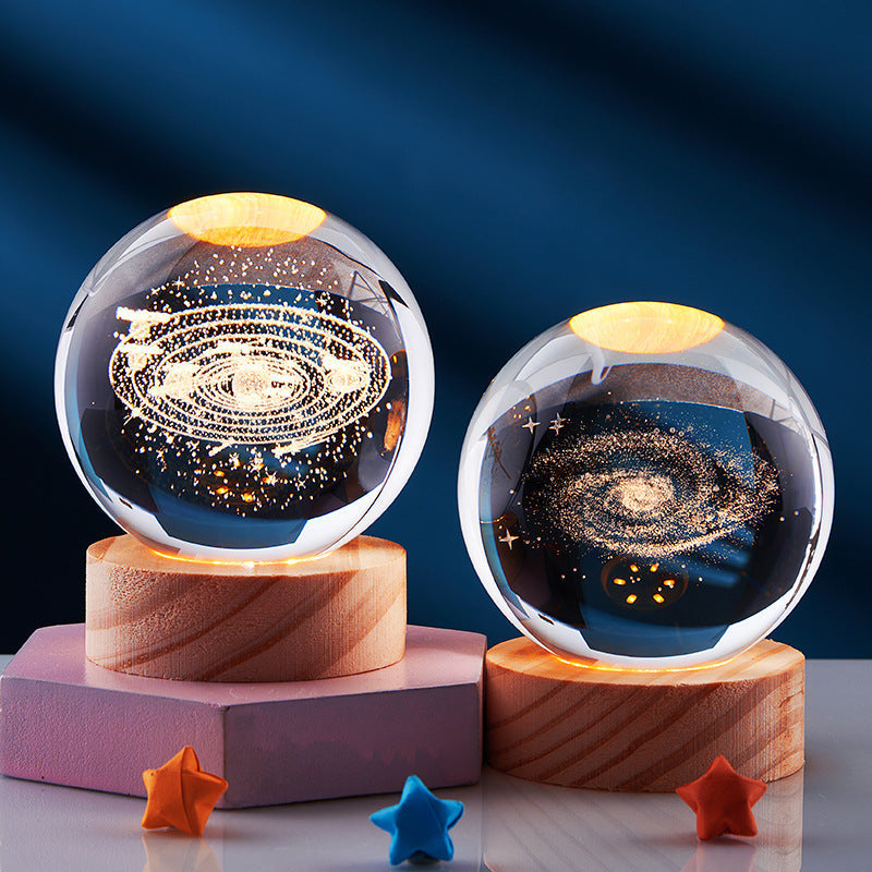 Colorful 3D LED Night Light with Cosmic Effect