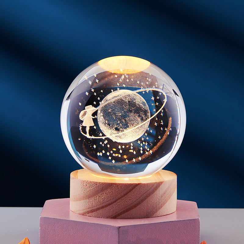 Colorful 3D LED Night Light with Cosmic Effect