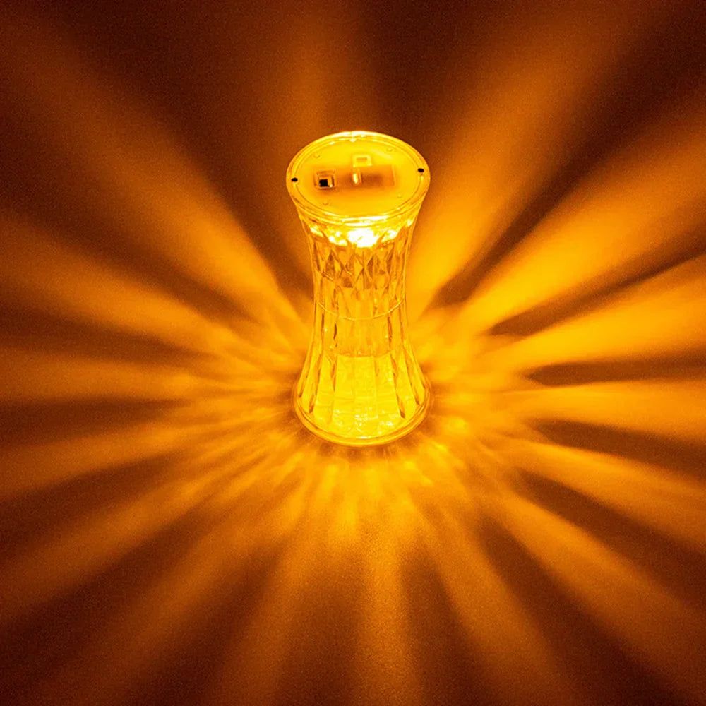 Elegant Crystal LED Desk Lamp