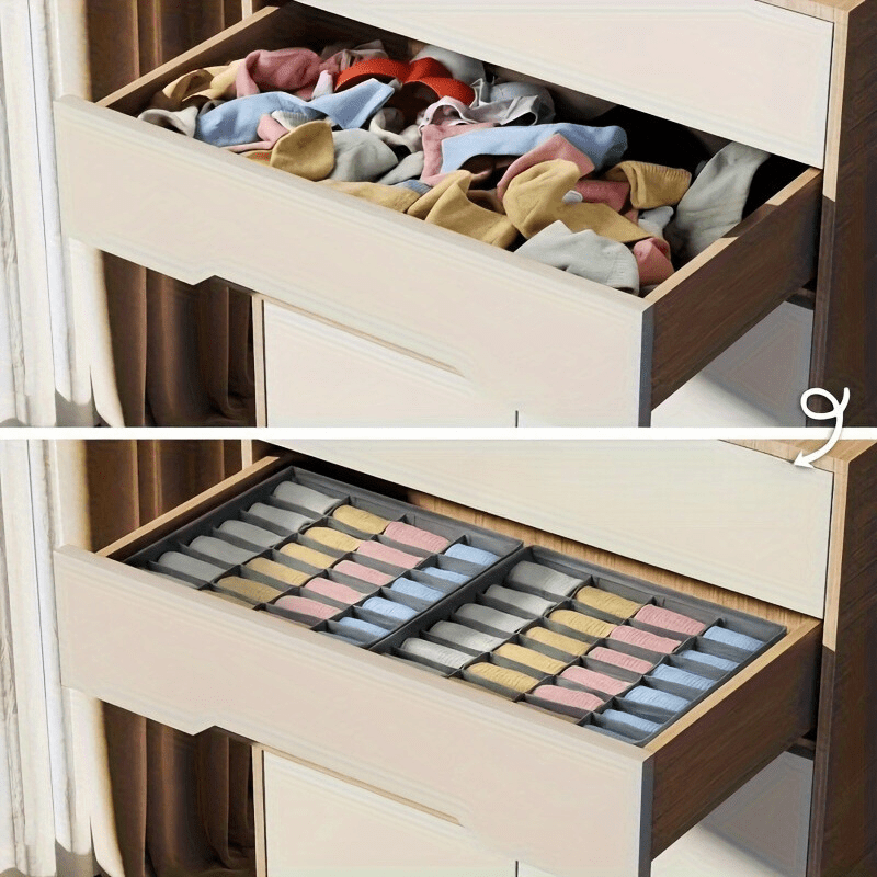 Portable 2-Pack Stackable Storage Containers with 24 Compartments