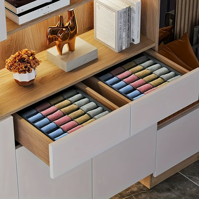 Portable 2-Pack Stackable Storage Containers with 24 Compartments