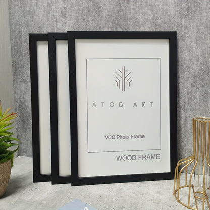 Rustic Wood Picture Frame Set