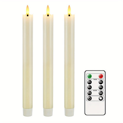 Premium LED Taper Candles with Remote Control