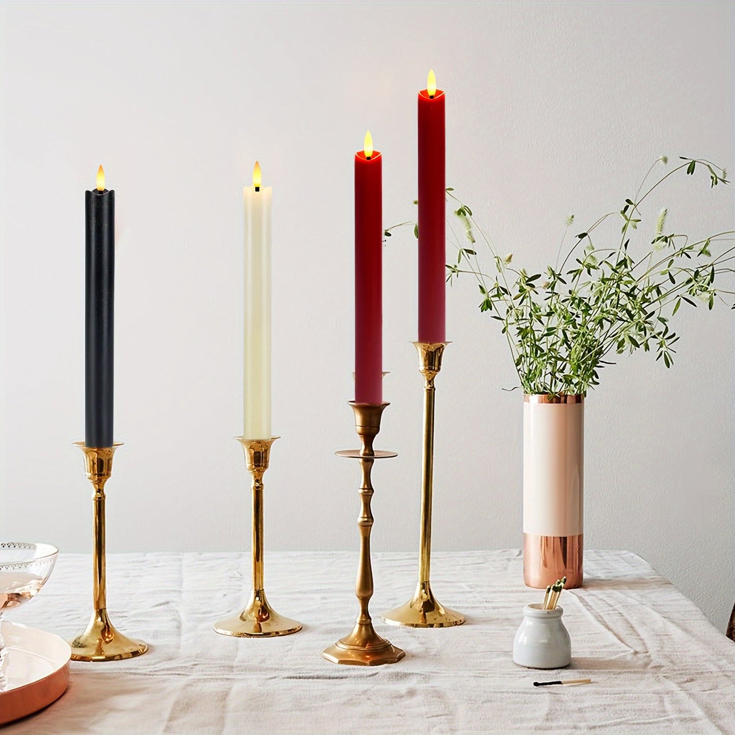 Premium LED Taper Candles with Remote Control