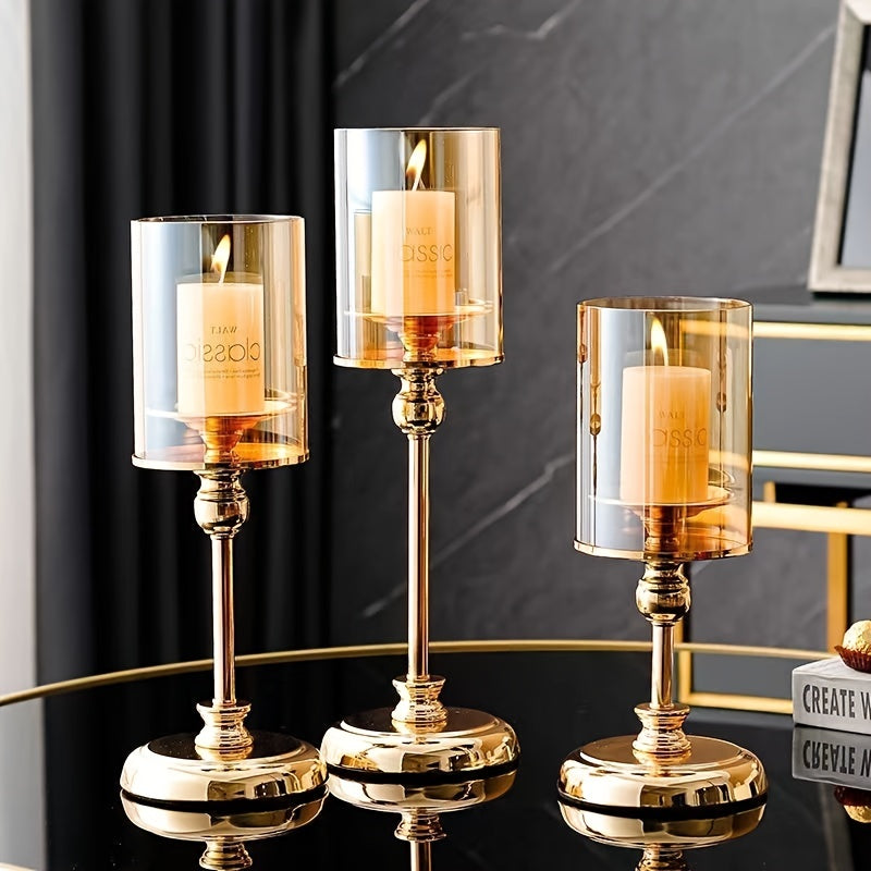 Vintage Chic Wedding Candle Holder Set