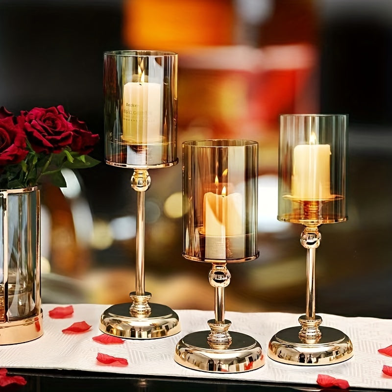 Vintage Chic Wedding Candle Holder Set