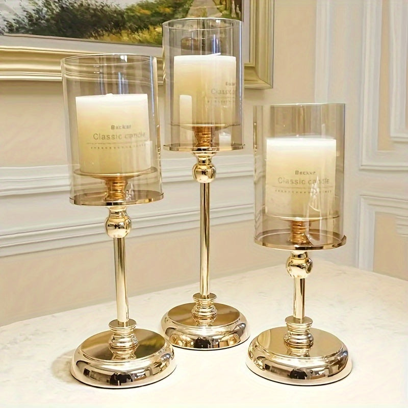 Vintage Chic Wedding Candle Holder Set - Fesara