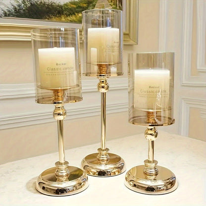 Vintage Chic Wedding Candle Holder Set - Fesara