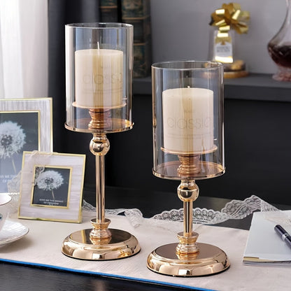 Vintage Chic Wedding Candle Holder Set