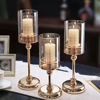 Vintage Chic Wedding Candle Holder Set