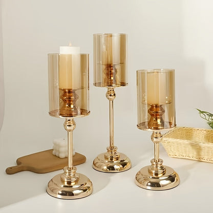 Vintage Chic Wedding Candle Holder Set