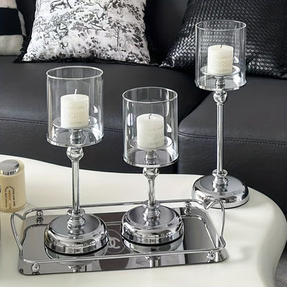 Vintage Chic Wedding Candle Holder Set