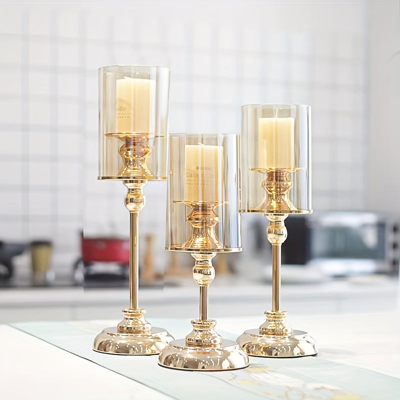 Vintage Chic Wedding Candle Holder Set
