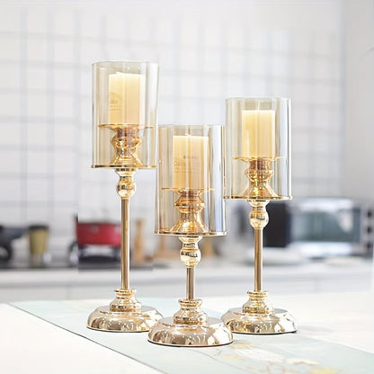 Vintage Chic Wedding Candle Holder Set