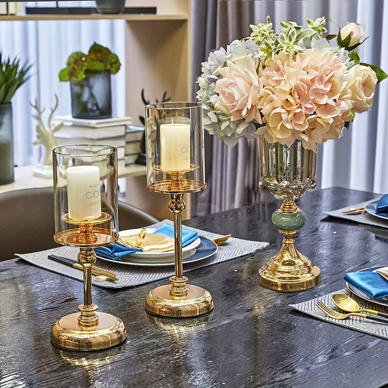 Vintage Chic Wedding Candle Holder Set