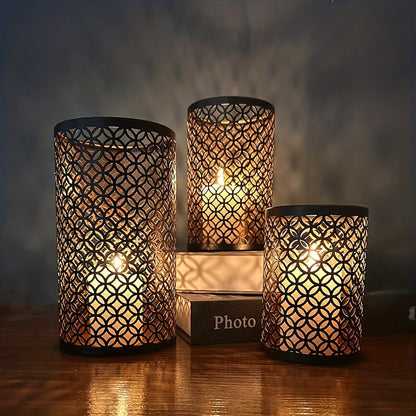 Classic Metal Candle Holder Set