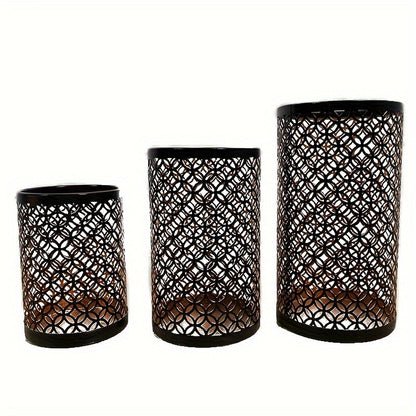 Classic Metal Candle Holder Set