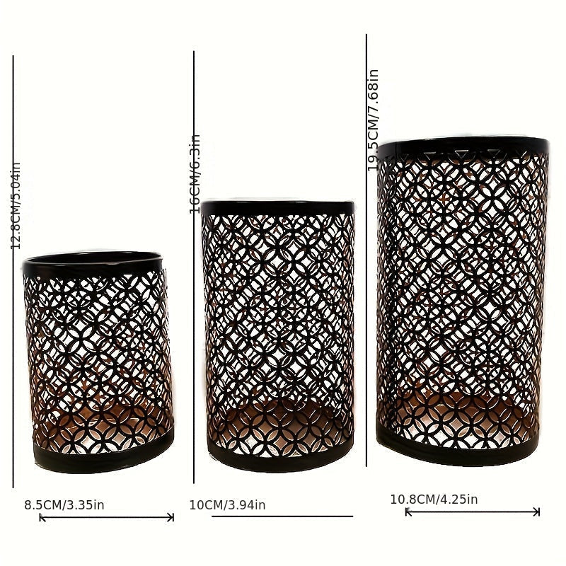 Classic Metal Candle Holder Set