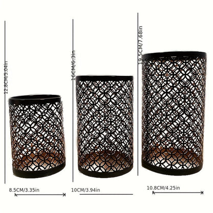 Classic Metal Candle Holder Set