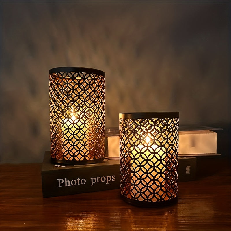 Classic Metal Candle Holder Set