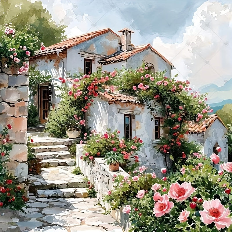 Glowing 3D Landscape Art Picture