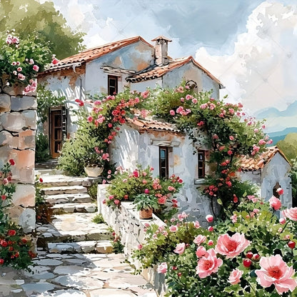 Glowing 3D Landscape Art Picture