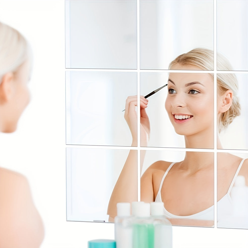 Sturdy Glass Wall Mirror Set