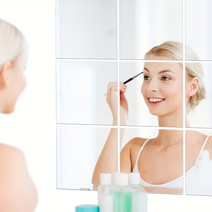 Sturdy Glass Wall Mirror Set