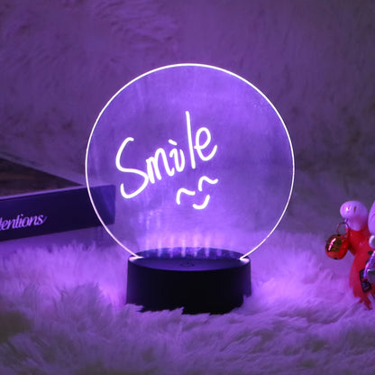 Colorful 3D LED Night Light with Bright Colors